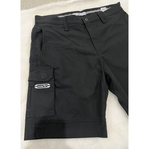 Marwin Sports Motorsport Performance Cargo Shorts 34  7 Pockets Black - Picture 3 of 11